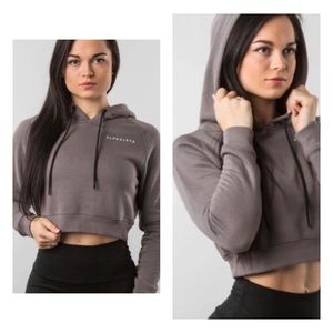 Brand New! Alphalete Cropped Hoodie - Grey